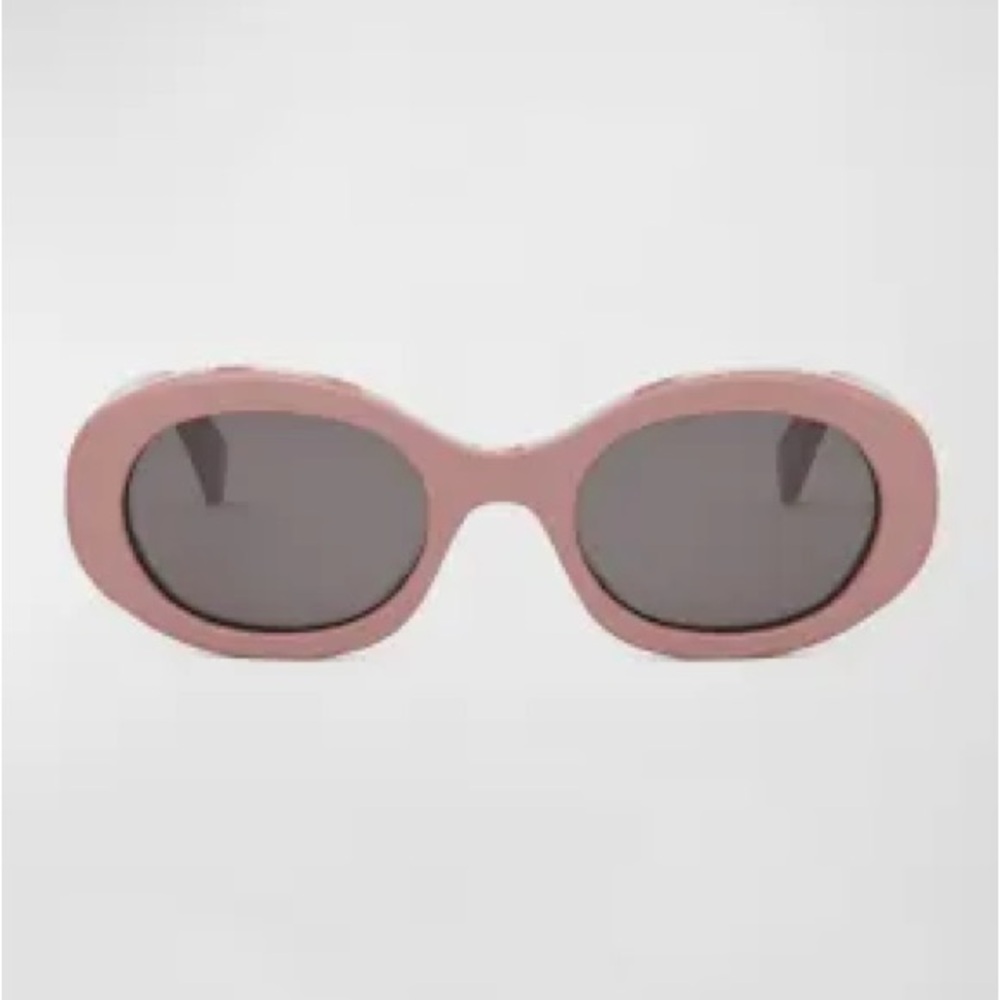 NWOB CELINE Triomphe Acetate Oval Sunglasses